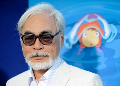 Hayao Miyazaki, en julio de 2009 durante el estreno en Los Angeles de 'Ponyo'.