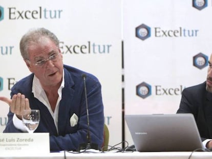 José Luis Zoreda, vicepresidente ejecutivo de Exceltur, y Óscar Perelli director de estudios de Exceltur.