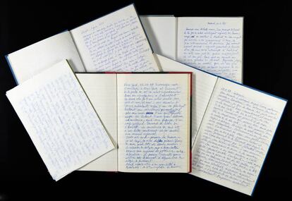 Llibretes personals de Ràfols-Casamada incloses en el fons que ha ingressat a la Biblioteca.