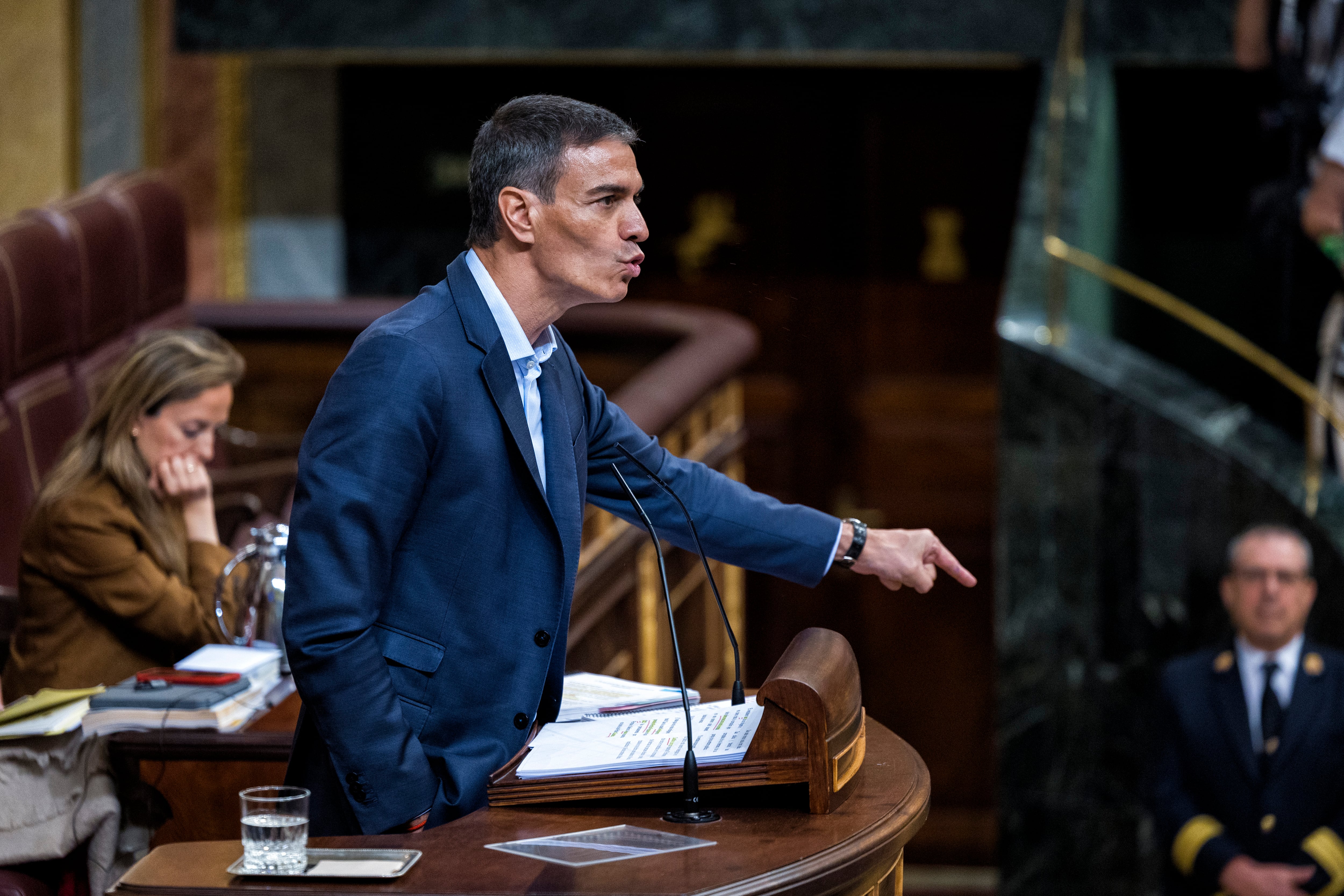 Pedro Sánchez en el Congreso, este miércoles.