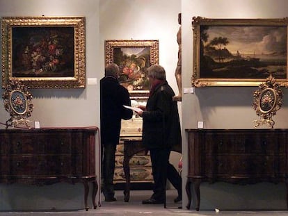 Un dels estands del saló d'antiquaris d'anys anteriors.