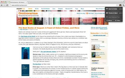 Desde el botón superior derecho podemos enviar al Kindle en un clic