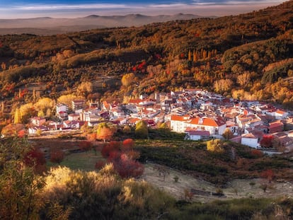 Vista de la localidad de La Garganta.