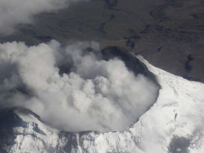 El volcán Cotopaxi, el martes 18 de agosto de 2015.