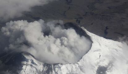 El volcán Cotopaxi, el martes 18 de agosto de 2015.