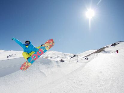 Pista de Half-pipe de Sierra Nevada (Granada). 