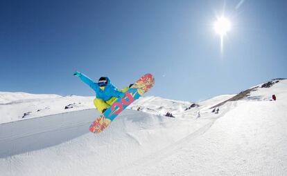 Pista de Half-pipe de Sierra Nevada (Granada).