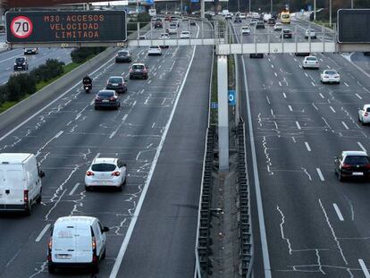 Speeds on Madrid‘s M-30 beltway have been limited to 70km/h.