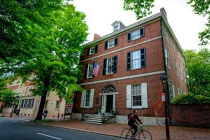 Fachada de la Physick House, en Society Hill, en Filadelfia.