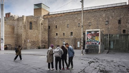 La plaça dels Àngels, que acollirà l'ampliació del Macba.