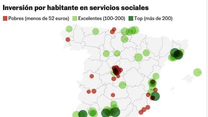 Los ayuntamientos de Madrid se sitúan un año más a la cola en servicios sociales