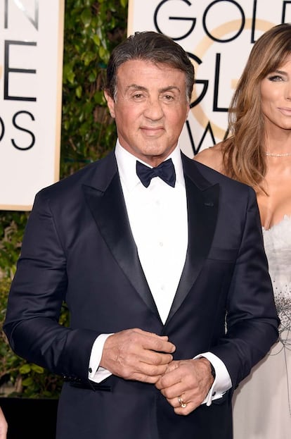 Sylvester Stallone, ganador del Globo Oro por su papel en Creed.