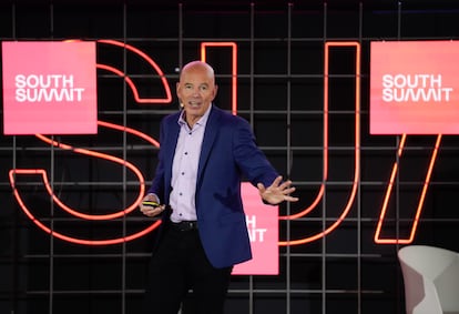 Marc Randolph (67 años, Nueva York) durante la segunda jornada de South Summit a 05 de junio de 2025. Imagen cedida