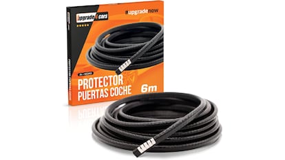 Vista del protector de puertas para el coche con descuento en Amazon.