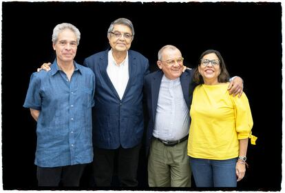 Rodrigo Rey Rosas, Sergio Ramírez, Horacio Castellanos Moya y Claudia Neira.