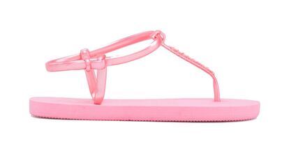 Sandalias para mujer de color rosa.