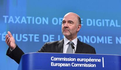 El comisario de Economía, Pierre Moscovici, este miércoles.