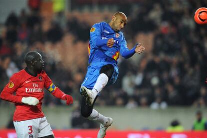 kanouté y Sakho, durante el encuentro