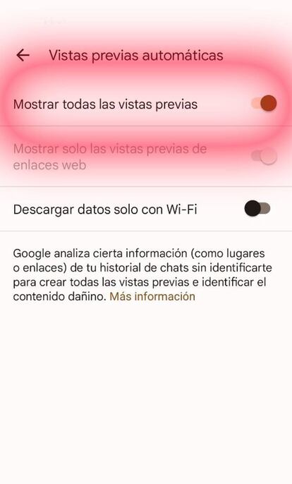 Previsualizar Google Mensajes