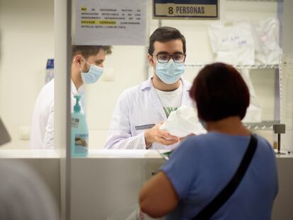 La farmacia del Hospital Universitari i Politècnic La Fe (Valencia), donde se dispensas medicamentos para pacientes crónicos como los de psoriasis o artritis psoriásica.