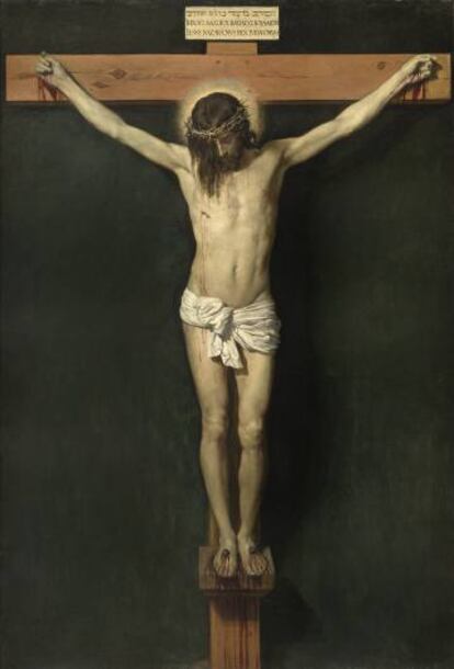 El <i>Cristo crucificado</i> de Velázquez se incorporó al museo desde las Colecciones Reales.