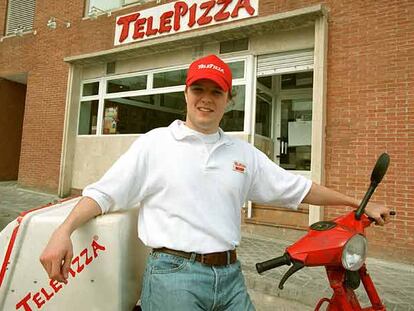 Un repartidor de Telepizza.