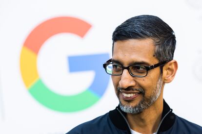 Sundar Pichai, jefe de Google y Alphabet, durante un evento de mayo pasado en Berlín (Alemania).