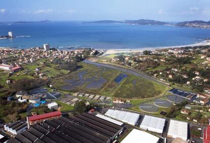 Instalaci&oacute;n de la depuradora de Vigo, junto a la playa de Samil