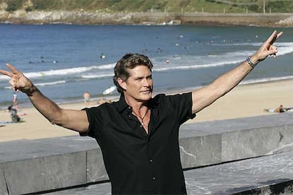 David Hasselhoff, en San Sebastián en 2019.