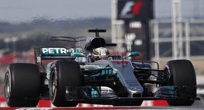 Lewis Hamilton en el GP de Estados Unidos