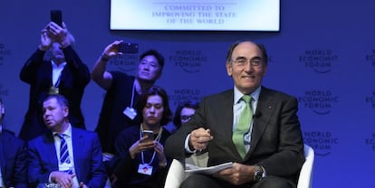 El presidente de Iberdrola, Ignacio S&aacute;nchez Gal&aacute;n, en el foro de Davos.