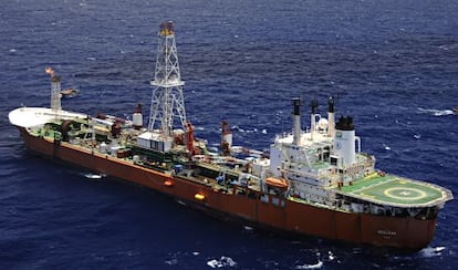 Navio FPSO Cidade de São Mateus, no Espírito Santo, em 2008.