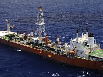 Navio FPSO Cidade de São Mateus, no Espírito Santo, em 2008.