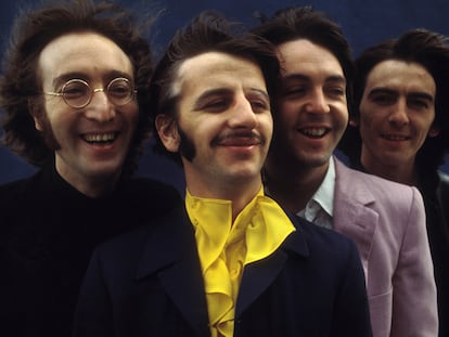 Los Beatles, en una foto de Don McCullin, en Londres en julio de 1968.