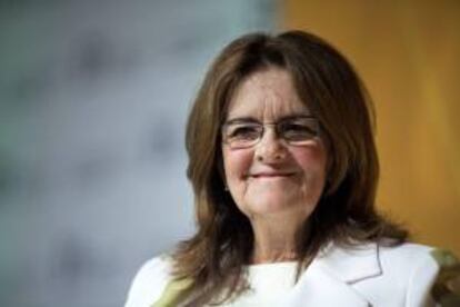 La presidenta de la petrolera brasileña Petrobras, Maria das Graças Silva Foster, participa en el evento "CEO Summit" en Sao Paulo (Brasil), con el objetivo de compartir experiencias, discutir desafíos y conocer las mejores prácticas de gestión de empresas innovadoras con alto potencial de crecimiento.
