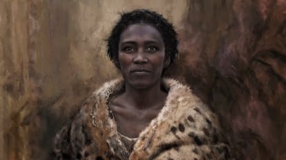 Recreación del aspecto de Zlatý kůň, una 'Homo sapiens' que vivió hace unos 45.000 años en la actual República Checa.