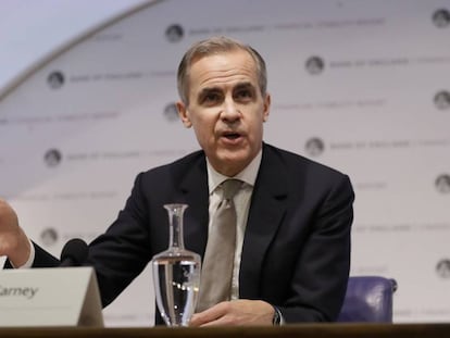 Mark Carney, gobernador del Banco de Inglaterra,