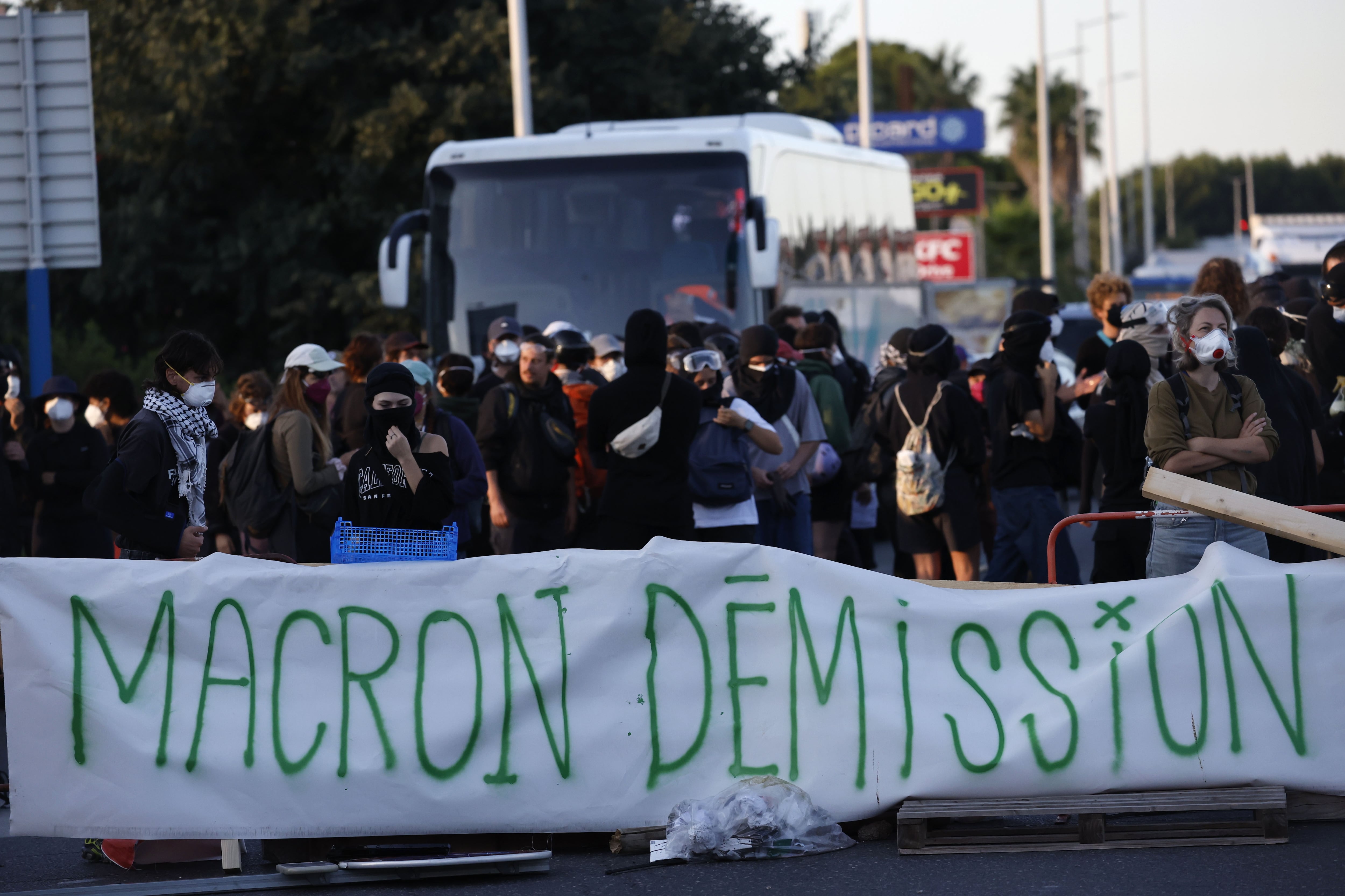 Imagen de las protestas en Francia el 10 de septiembre de 2025