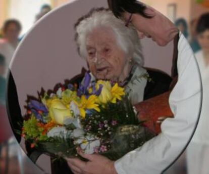 Imagen publicada por la Fundación San Rosendo en el 107 cumpleaños de Josefa Álvarez.