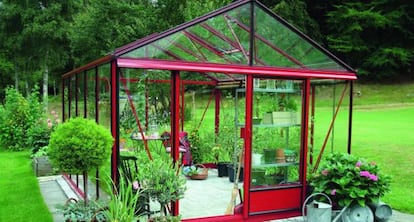 Invernadero con paredes en cristal, de la Casa Verde