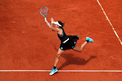 Muguruza, durante el partido contra Townsend.