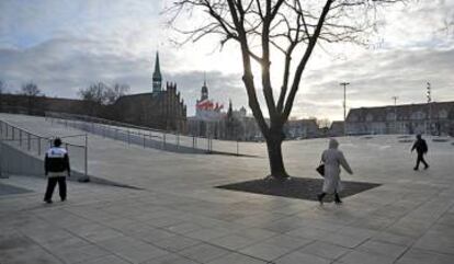 Plaza Solidarnos´c´ en Szczecin (Polonia).