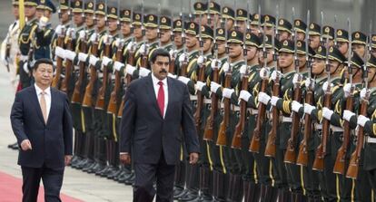 El presidente chino y el venezolano, en Pekín.