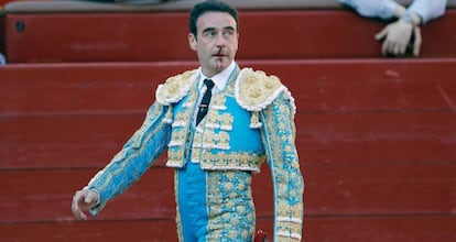 El torero Enrique Ponce, el pasado día 16 en Valencia.