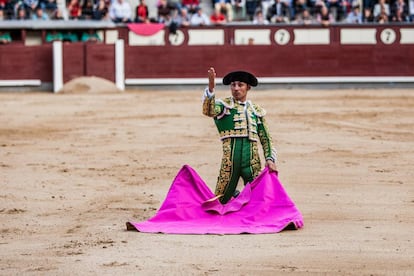 Gómez del Pilar, un torero revelación en 2020, en Las Ventas, el 12 de octubre de 2018.