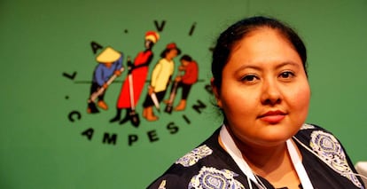 Yasmin Beczabeth López, parte de la dirección del Consejo para el Desarrollo de la Mujer Campesina (Codimca).
