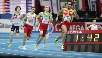 Kevin López, en la semifinal de 800.