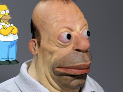 El Homer Simpson real imaginado por el artista Miguel Vasquez.
