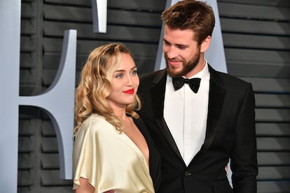 Miley Cyrus y Liam Hemsworth.