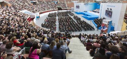 Graduación de alumnos de la UNIR, celebrada en Logroño en 2018.